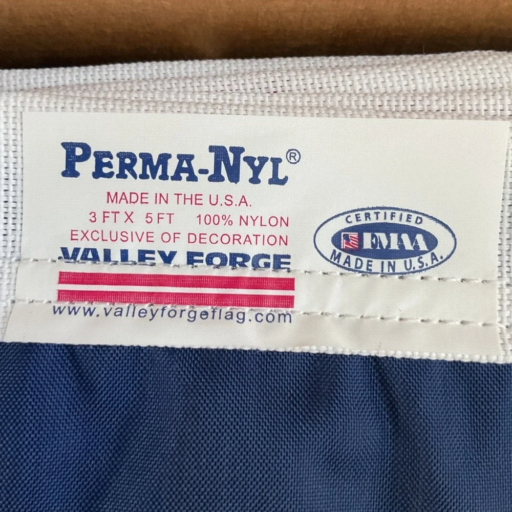 Valley Forge Perma-Nyl American Flag 3' x 5' Sewn Outdoor 100% Nylon 35211000-LK